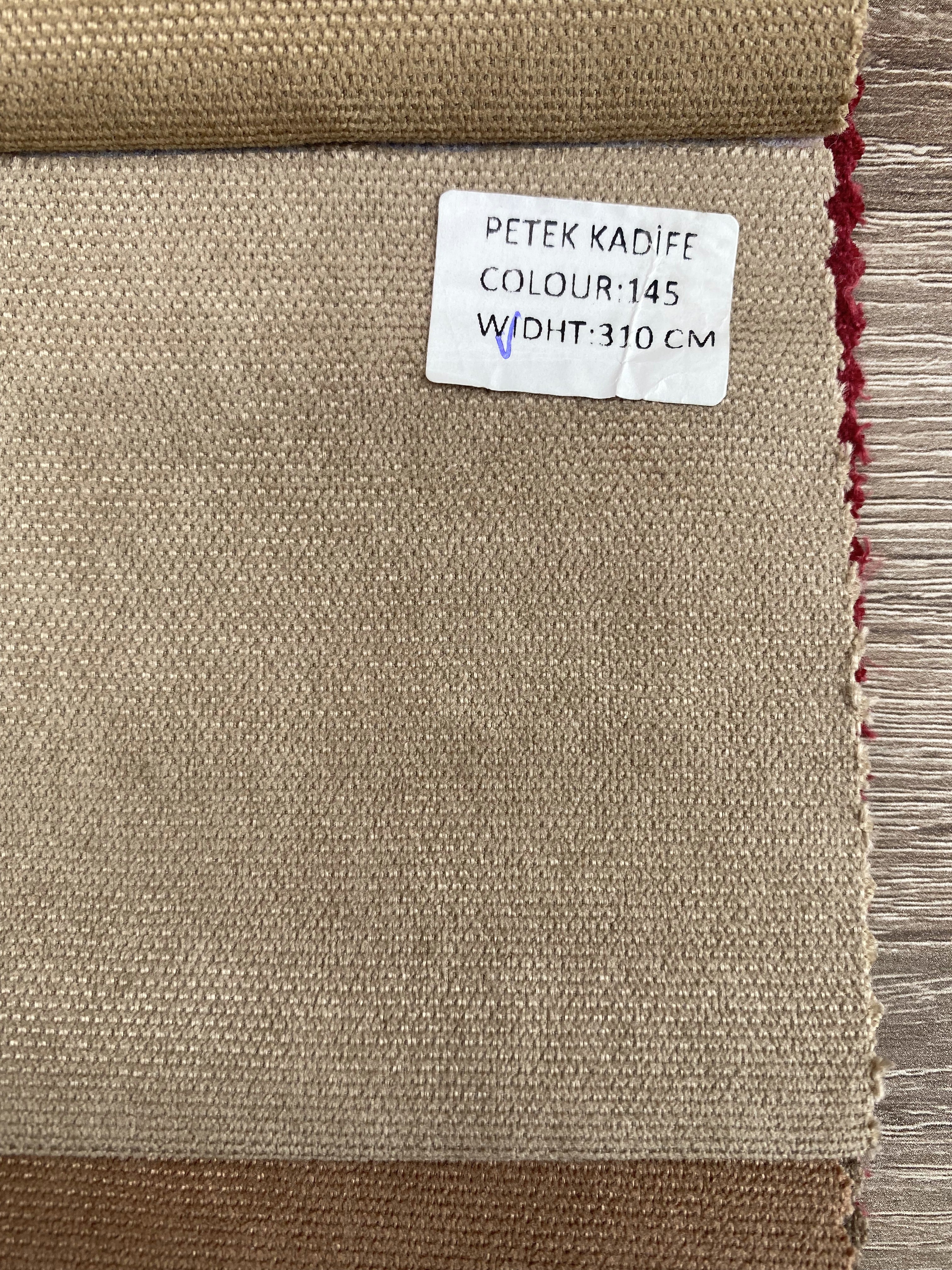 Plain microvelor curtain, cappuccino color