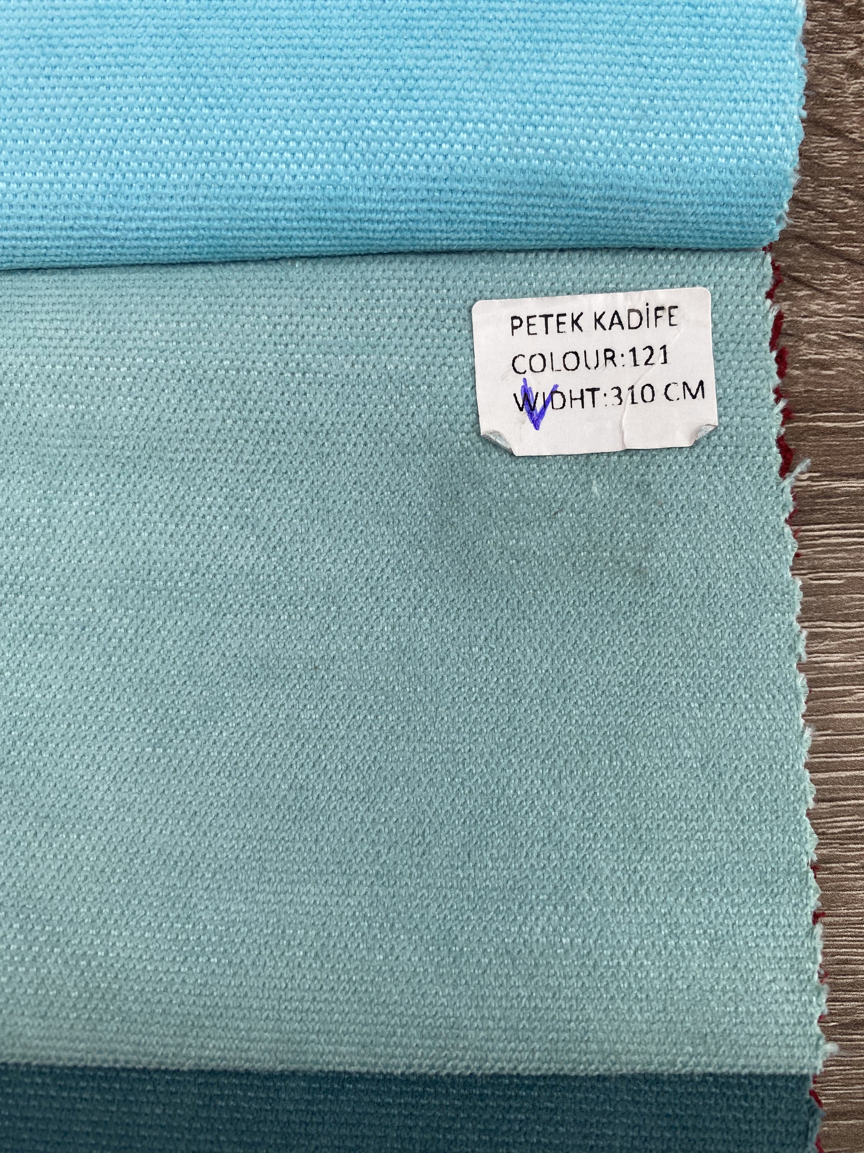 Plain microvelor curtain, mint color