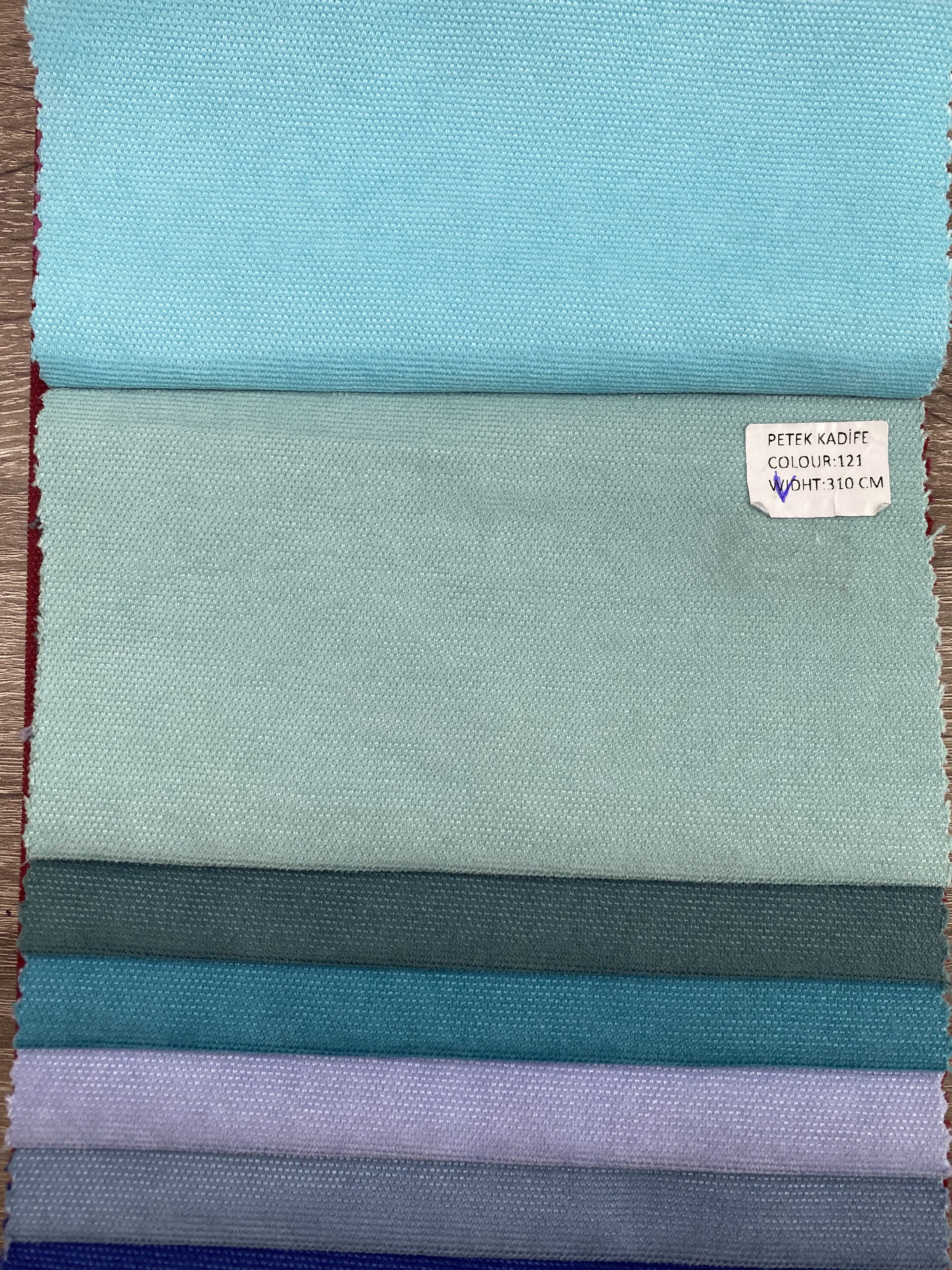 Plain microvelor curtain, mint color