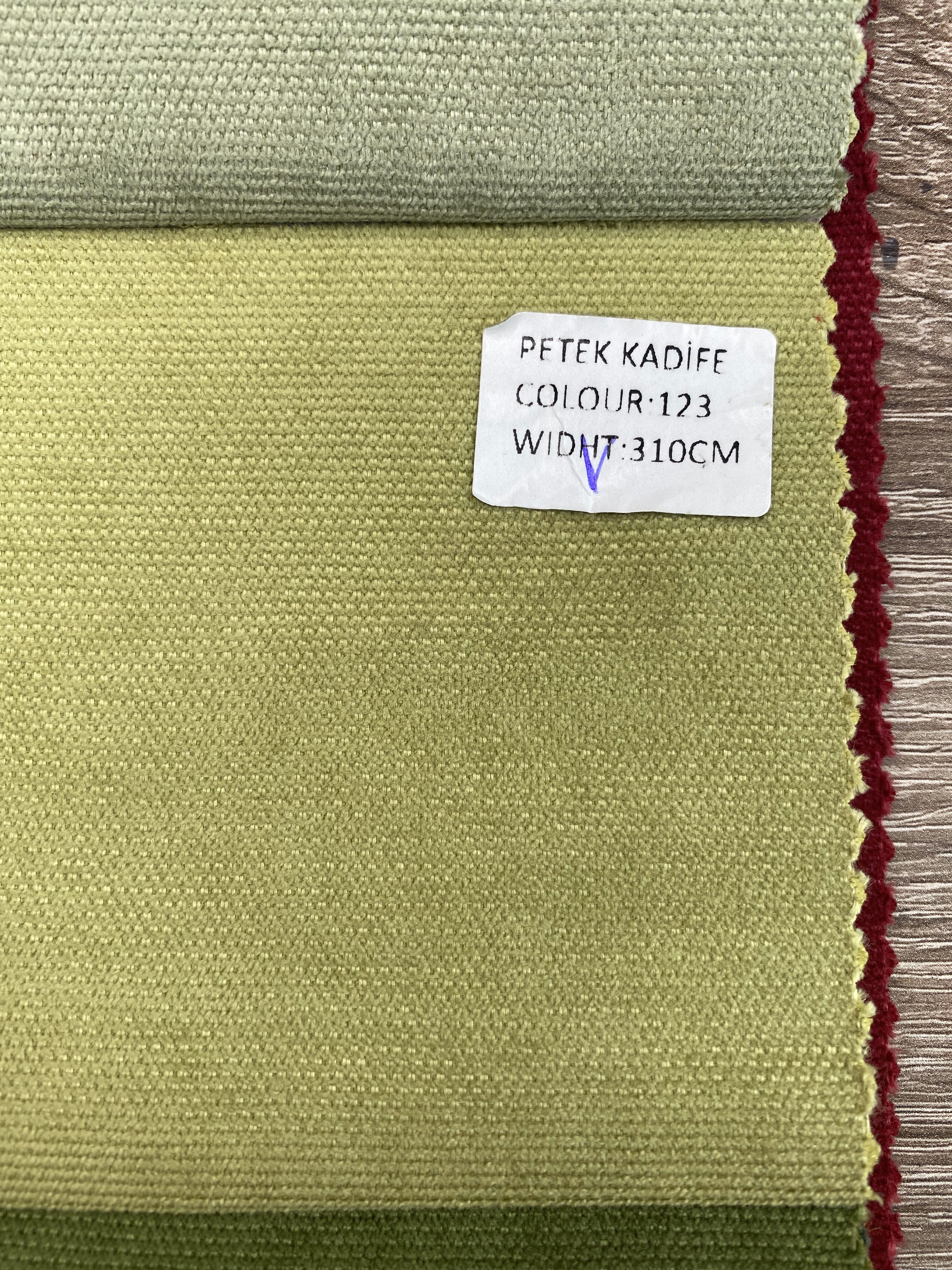 Plain microvelor curtain, light green color