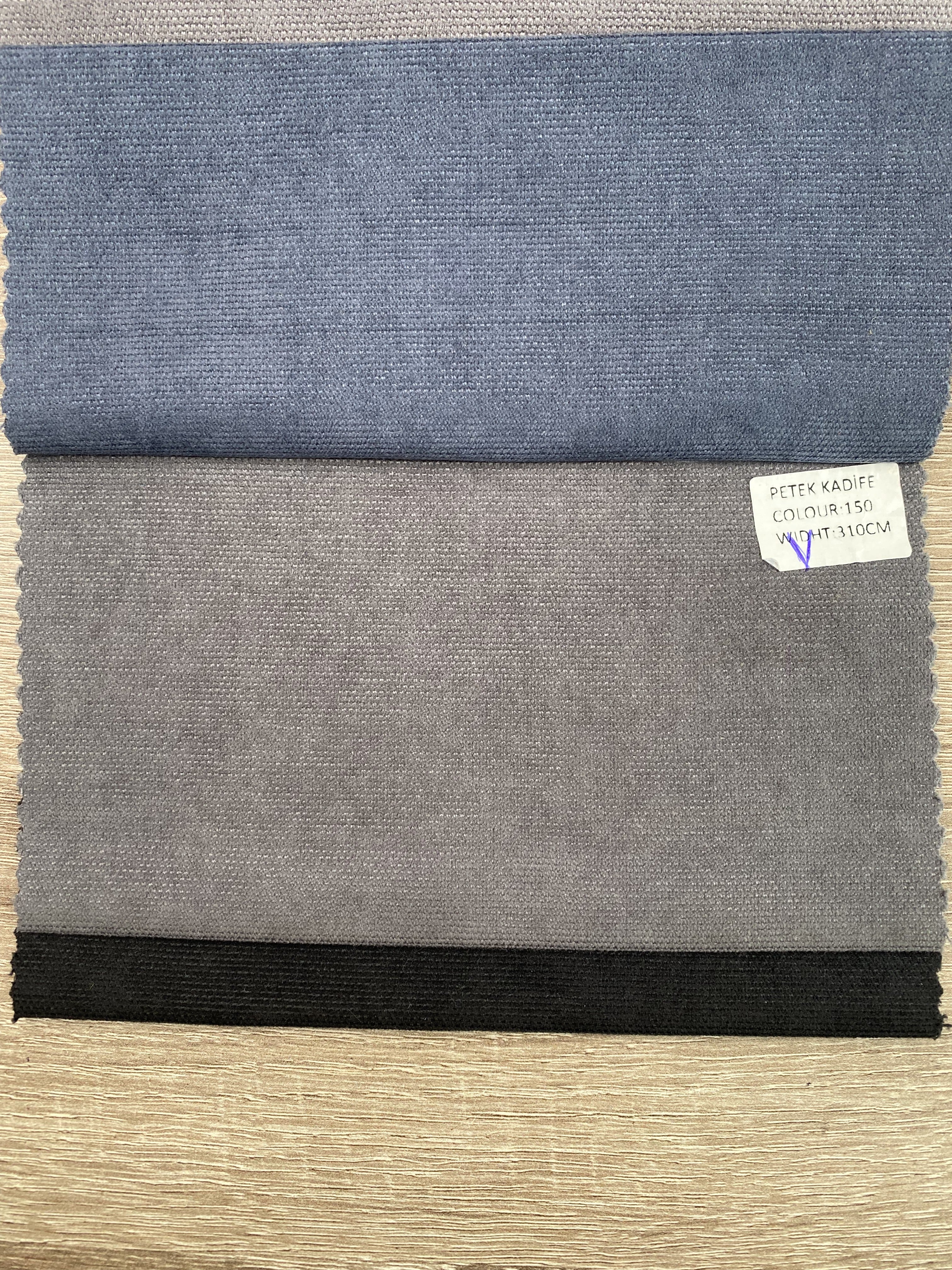 Plain microvelor curtain, graphite color