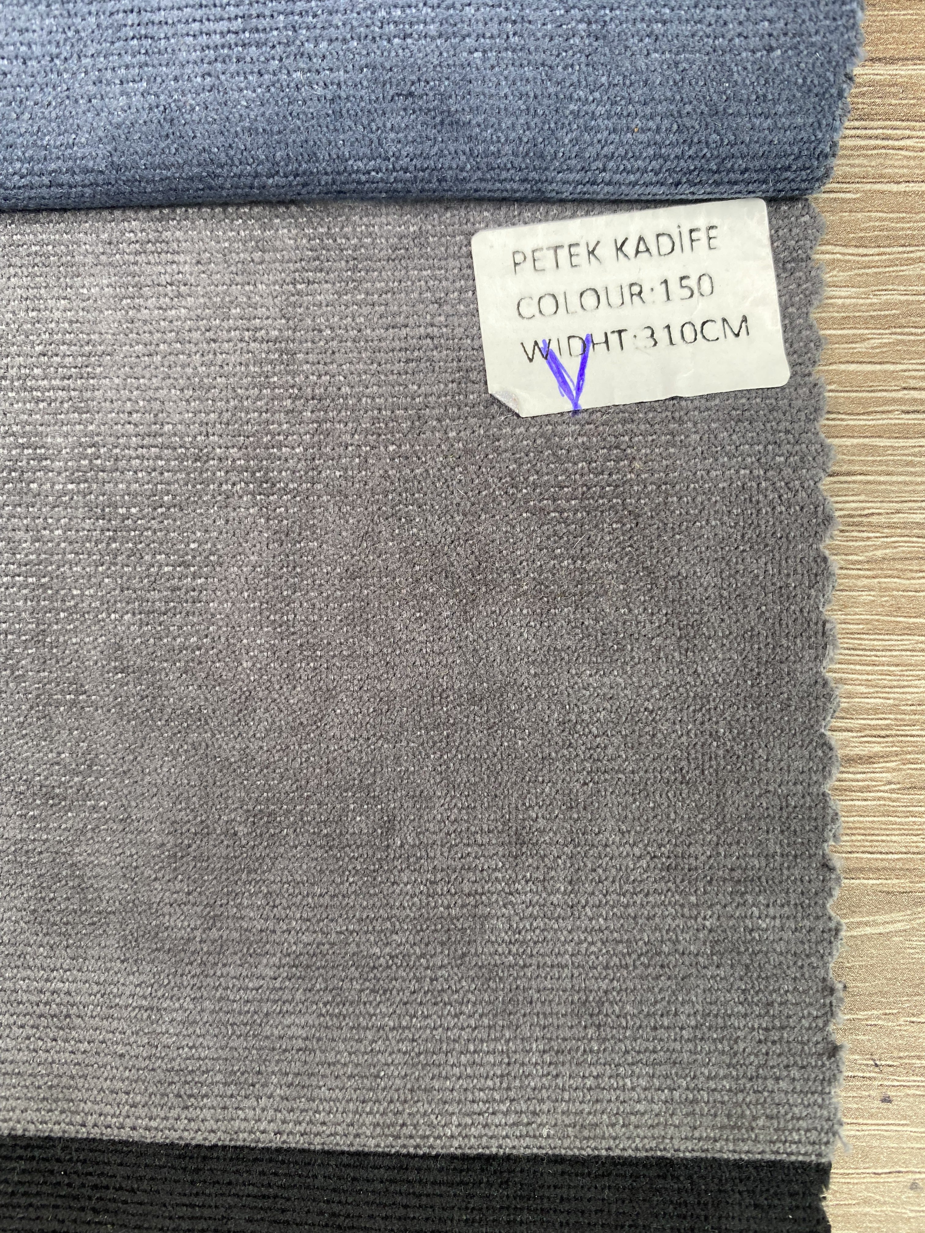 Plain microvelor curtain, graphite color