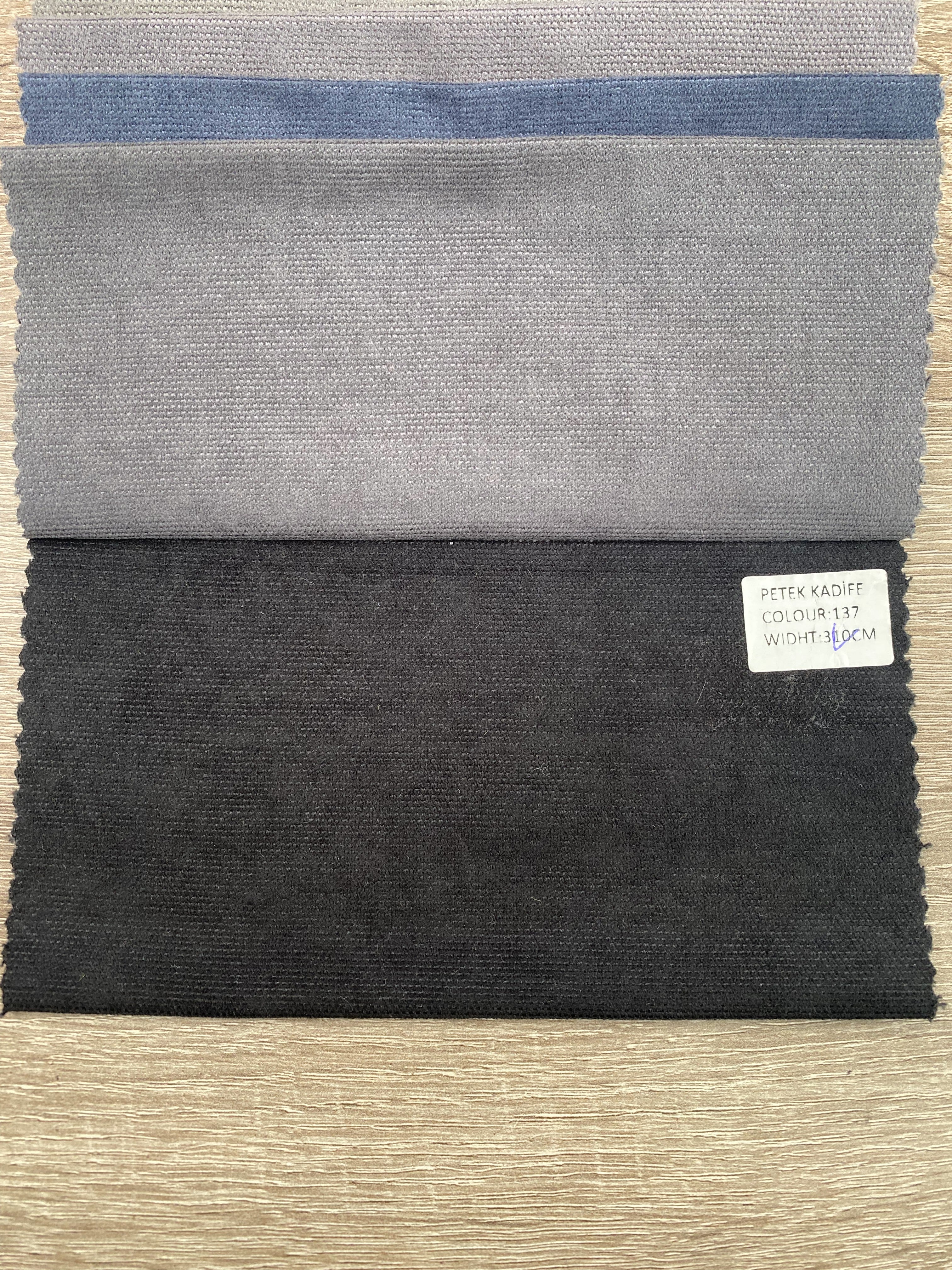 Plain microvelor curtain, black color