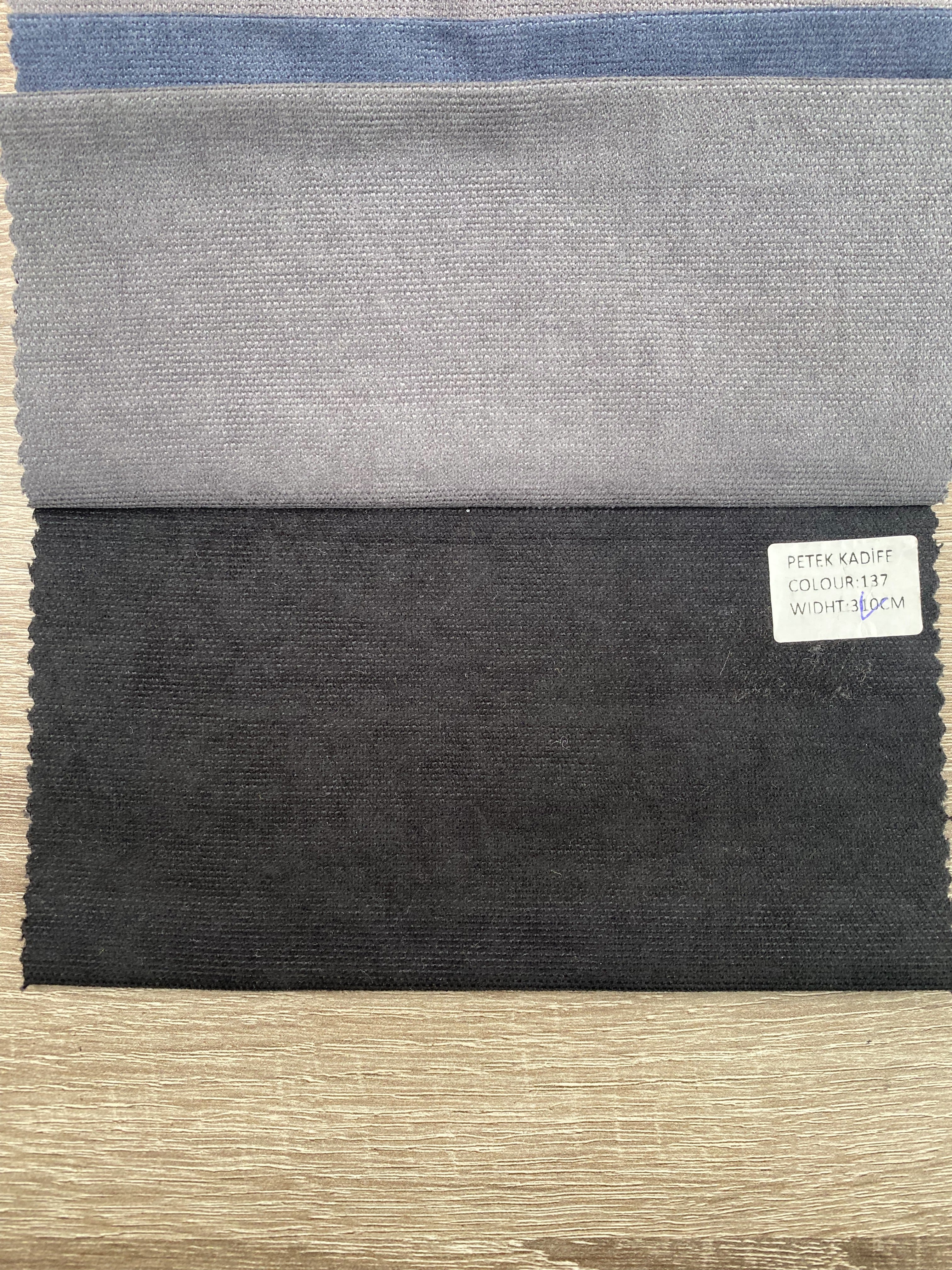 Plain microvelor curtain, black color