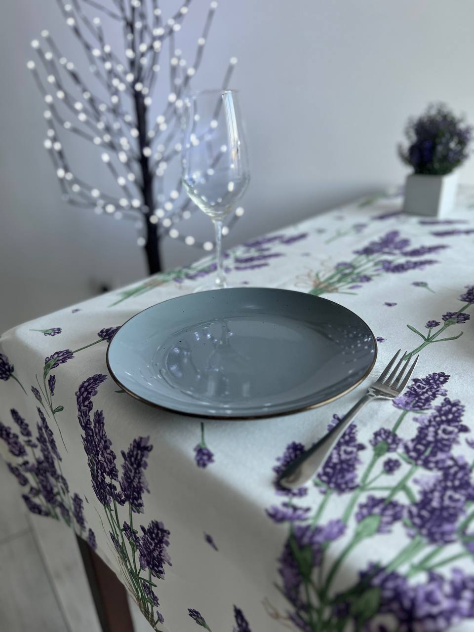 Linen waterproof tablecloth with Teflon, Geometry collection, luxury quality (custom or standard size)