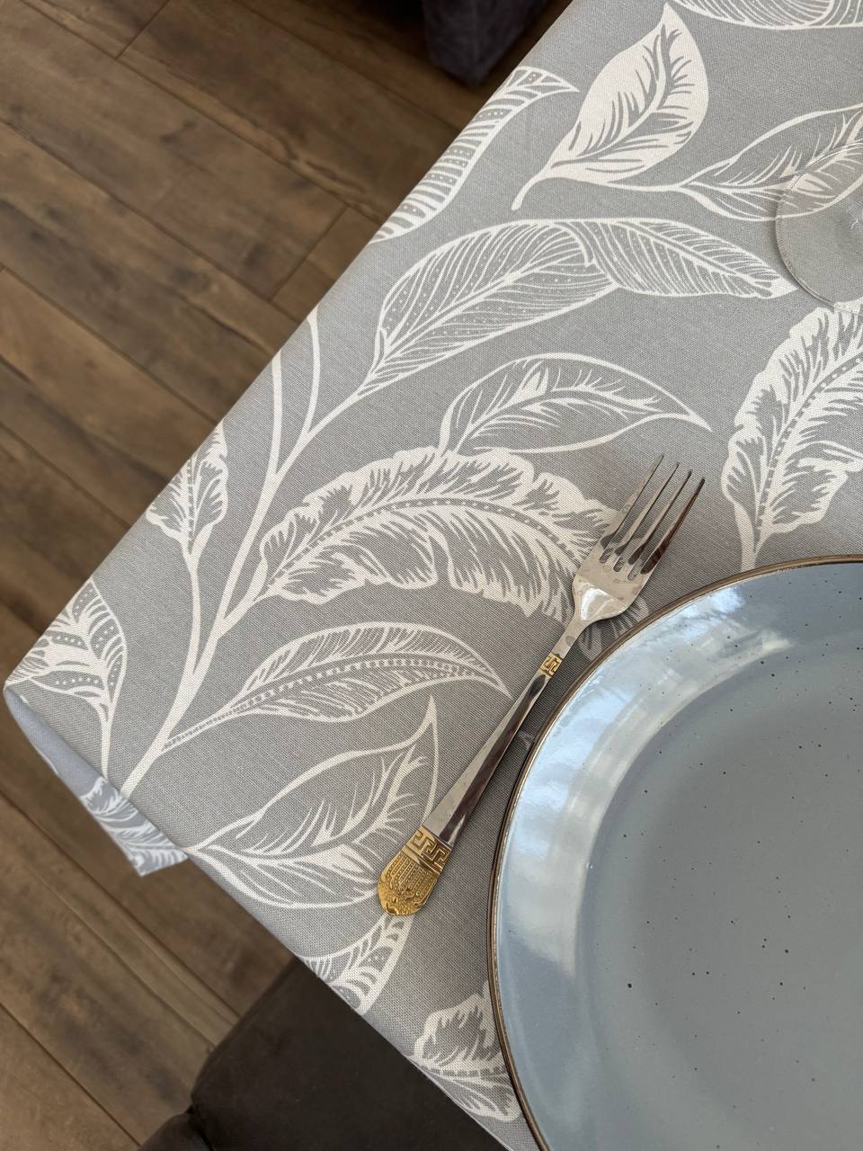 Linen waterproof tablecloth with Teflon, Geometry collection, luxury quality (custom or standard size)