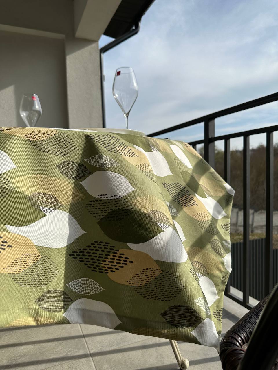 Linen waterproof tablecloth with Teflon, Geometry collection, luxury quality (custom or standard size)