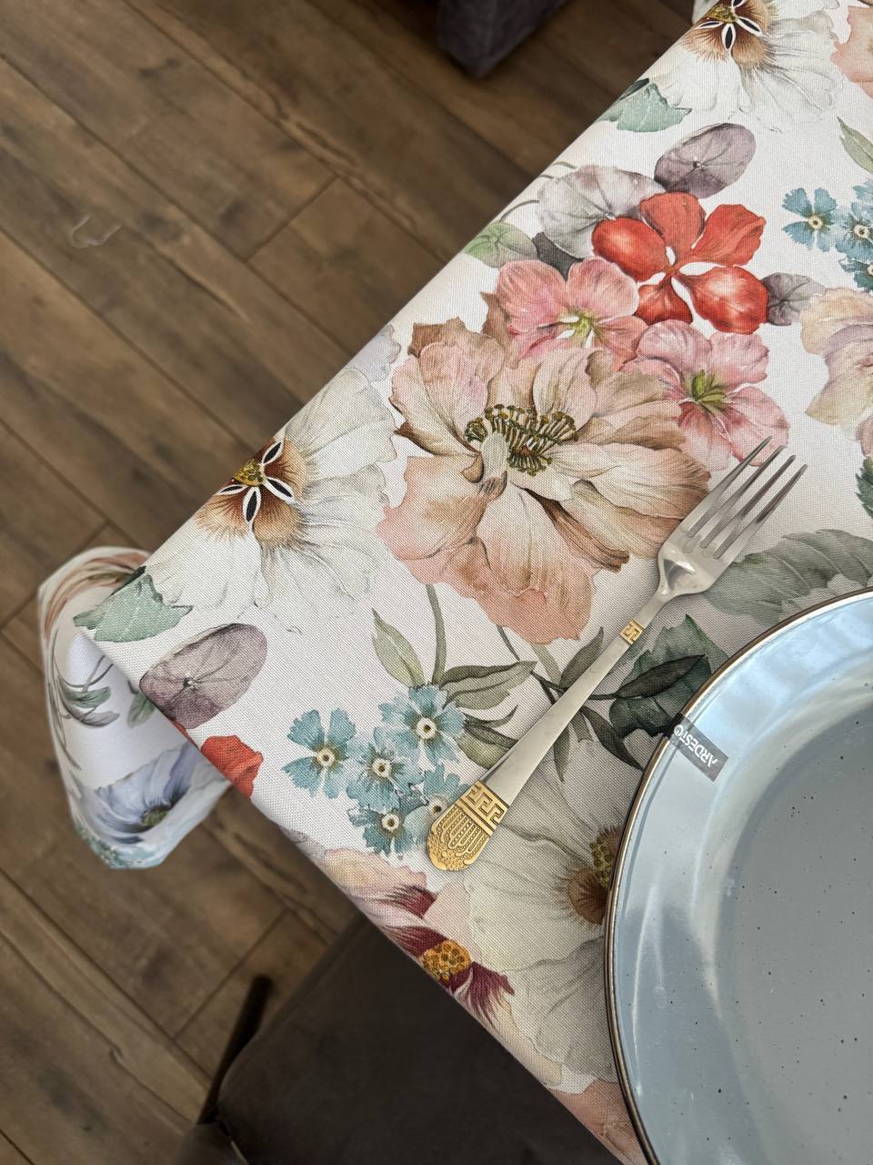 Linen waterproof tablecloth with Teflon, Geometry collection, luxury quality (custom or standard size)