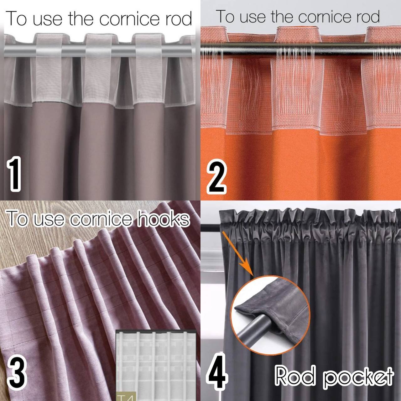 Linen sheer curtain with embroidery on the bottom, white color