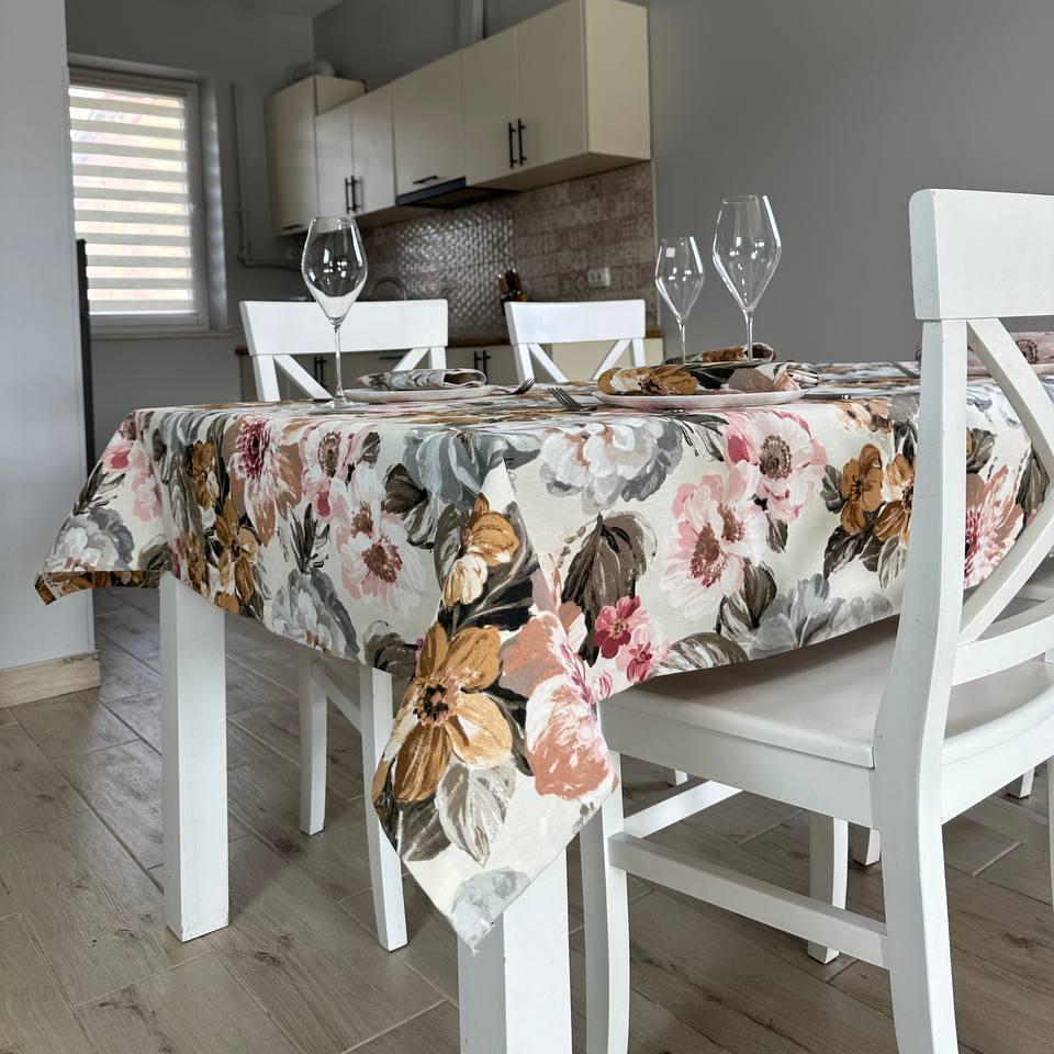 Tablecloth Waterproof with Teflon coating, Turkey, WATERPROFF (custom size or standard size)