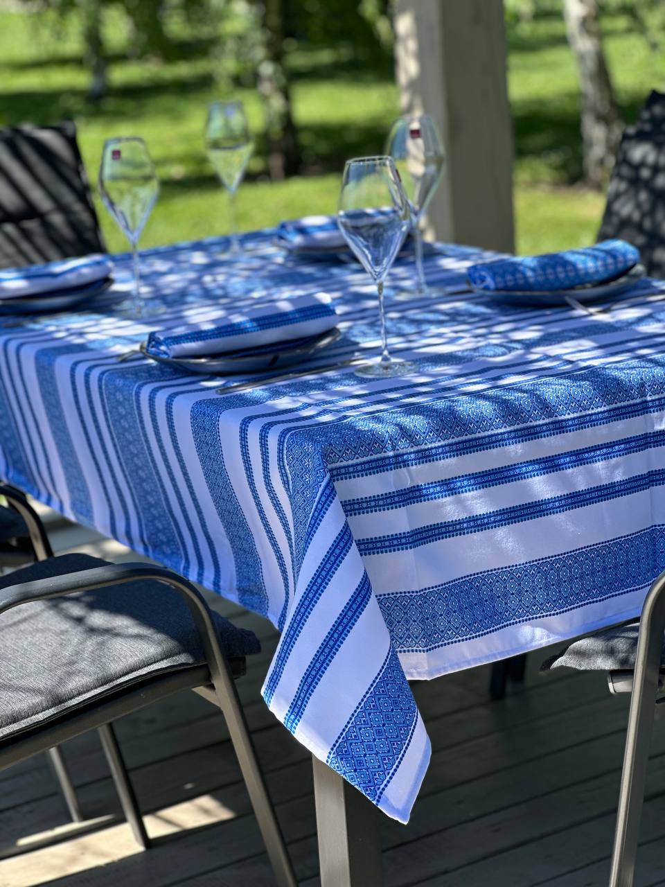 Ukrainian tablecloth embroidered linen, Ukrainian ornament, luxury quality (custom or standard size)