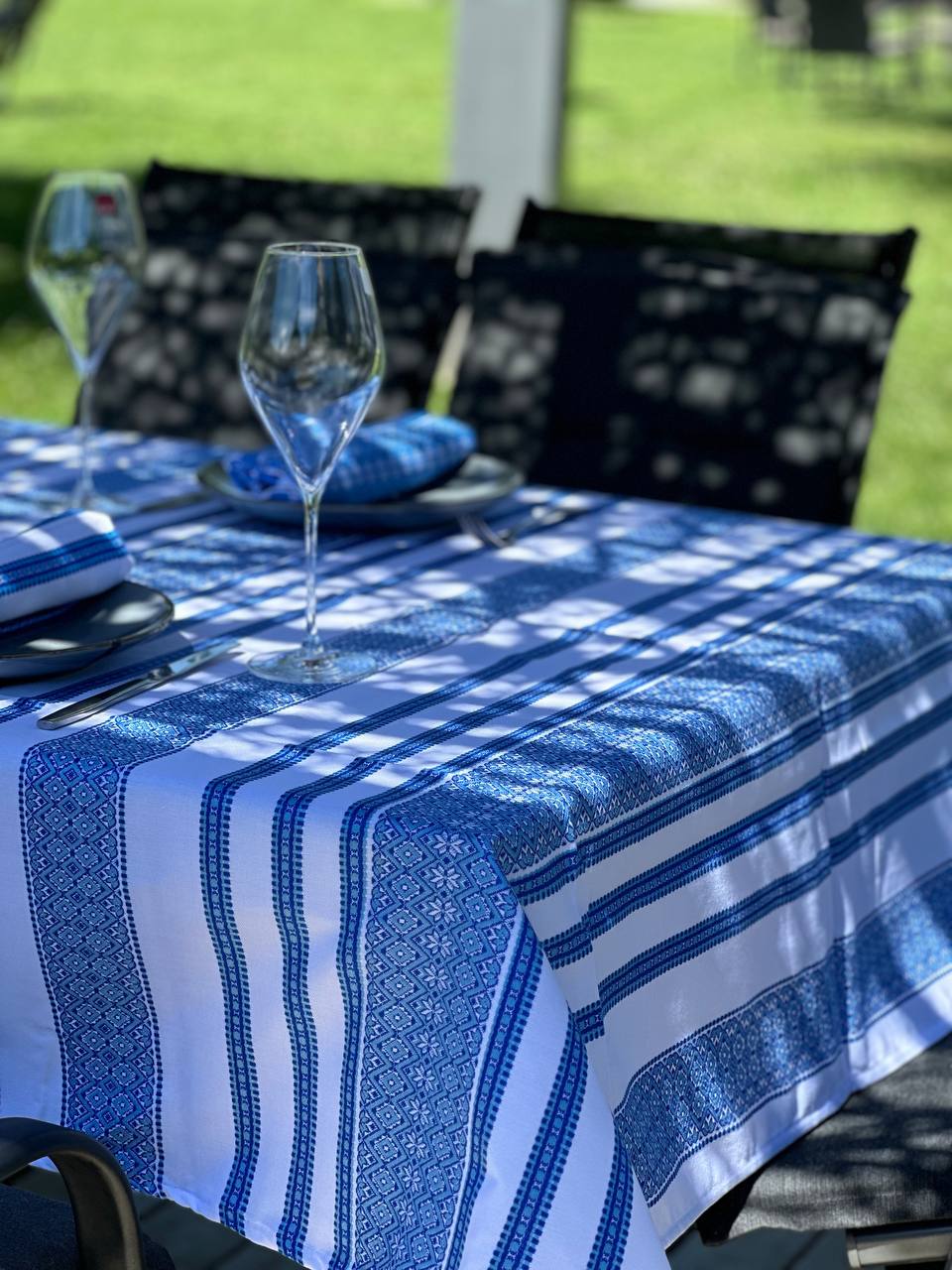 Ukrainian tablecloth embroidered linen, Ukrainian ornament, luxury quality (custom or standard size)