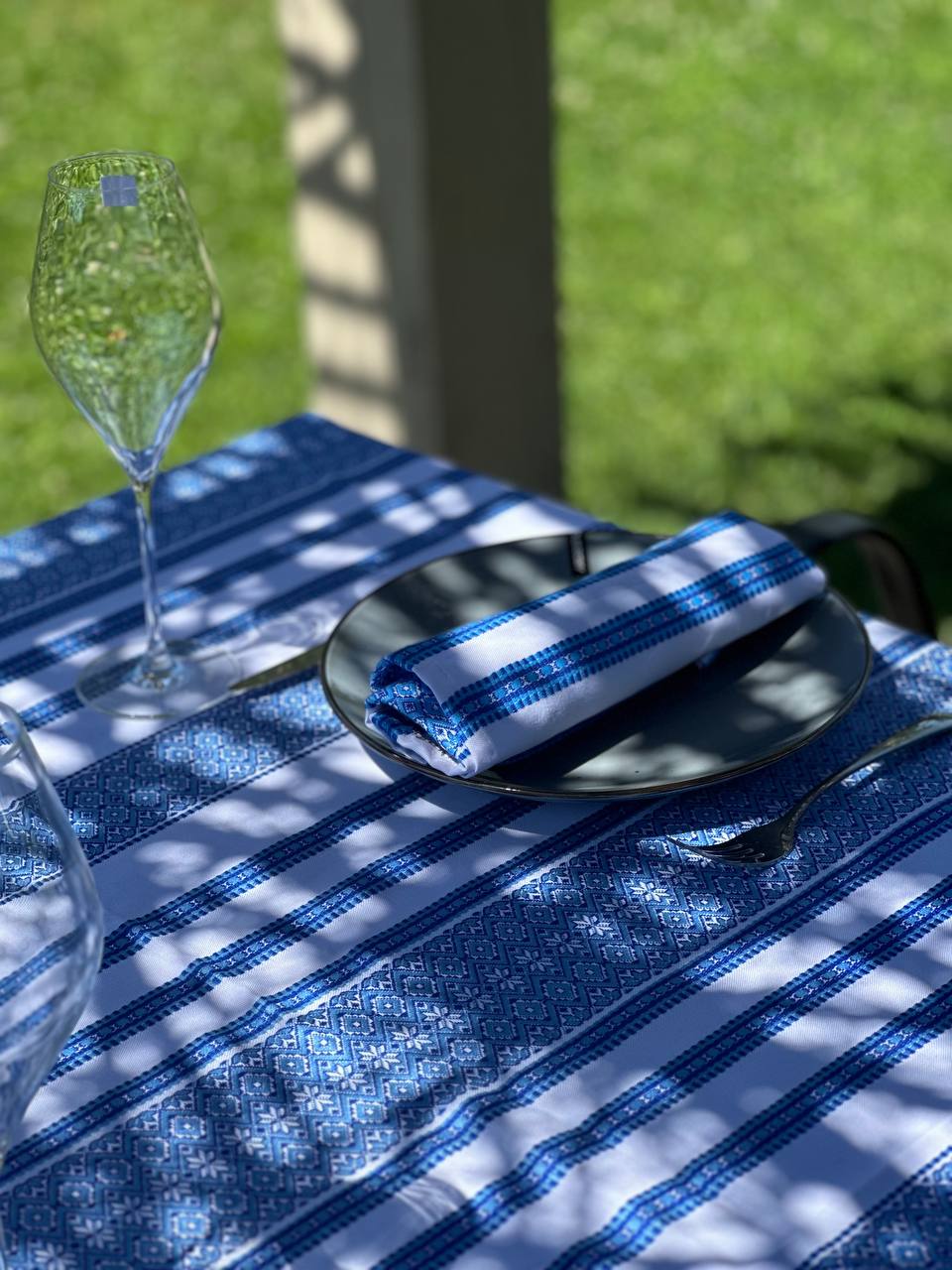 Ukrainian tablecloth embroidered linen, Ukrainian ornament, luxury quality (custom or standard size)