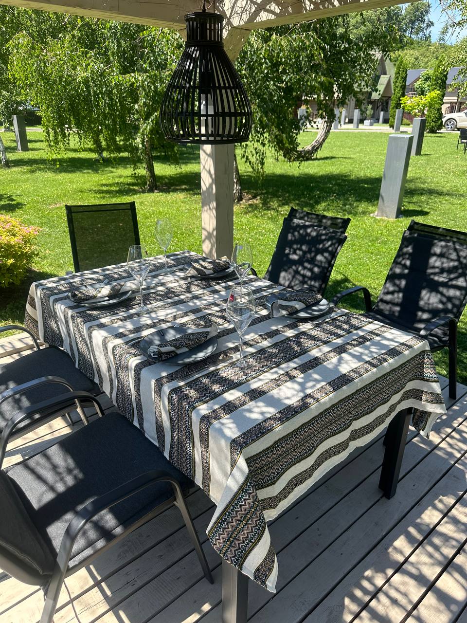 Ukrainian tablecloth embroidered linen, Ukrainian ornament, luxury quality (custom or standard size)