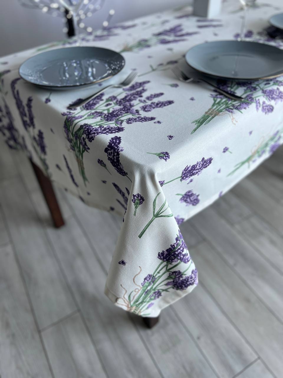 Linen waterproof tablecloth with Teflon, Geometry collection, luxury quality (custom or standard size)