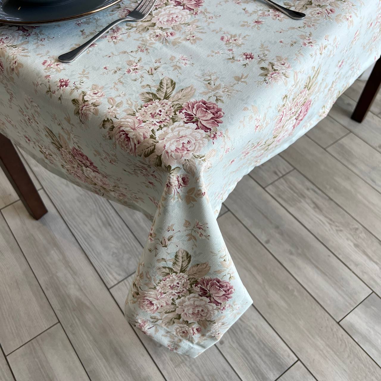 Linen waterproof tablecloth with Teflon, Geometry collection, luxury quality (custom or standard size)