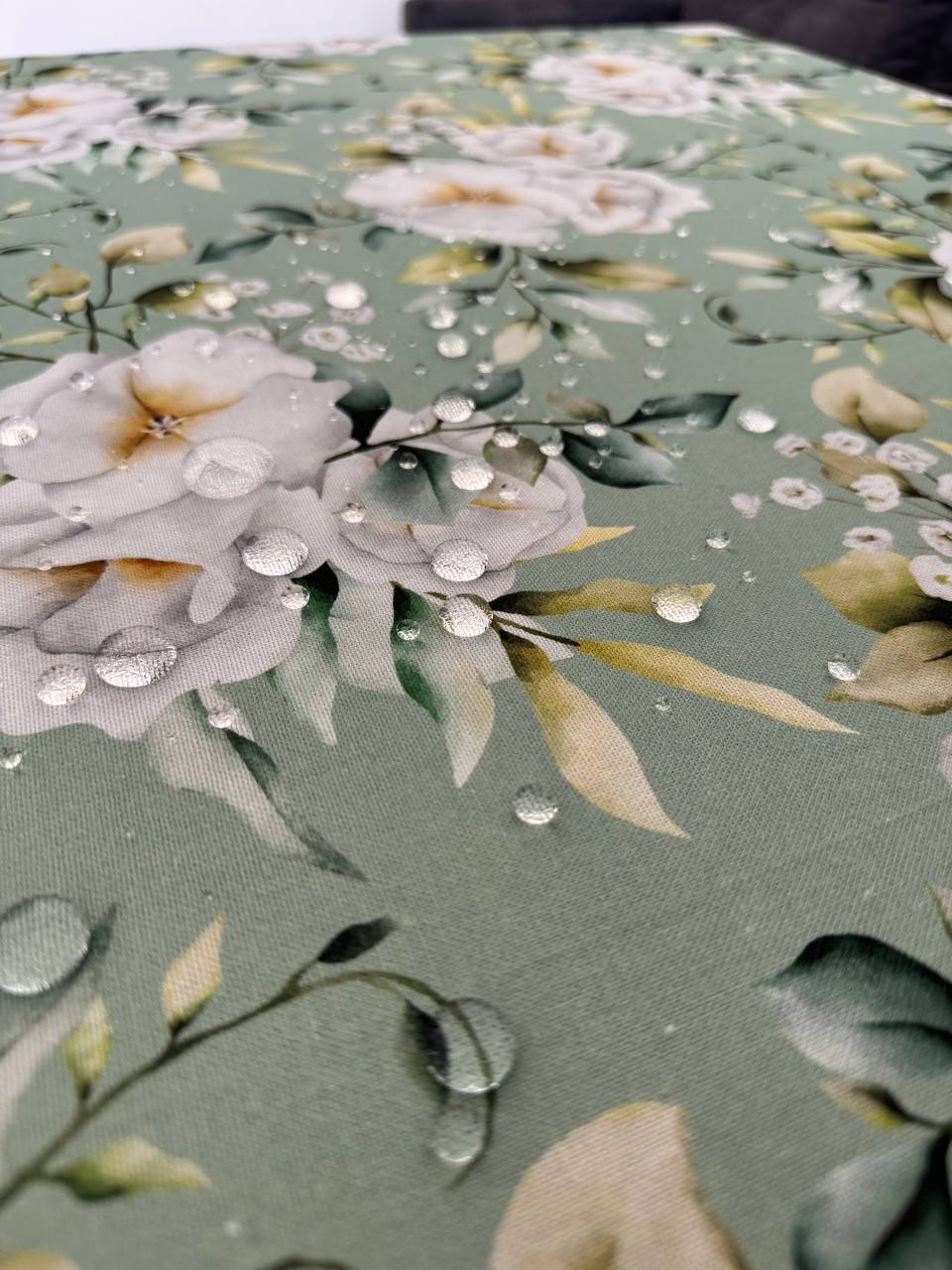 Linen waterproof tablecloth with Teflon, Geometry collection, luxury quality (custom or standard size)