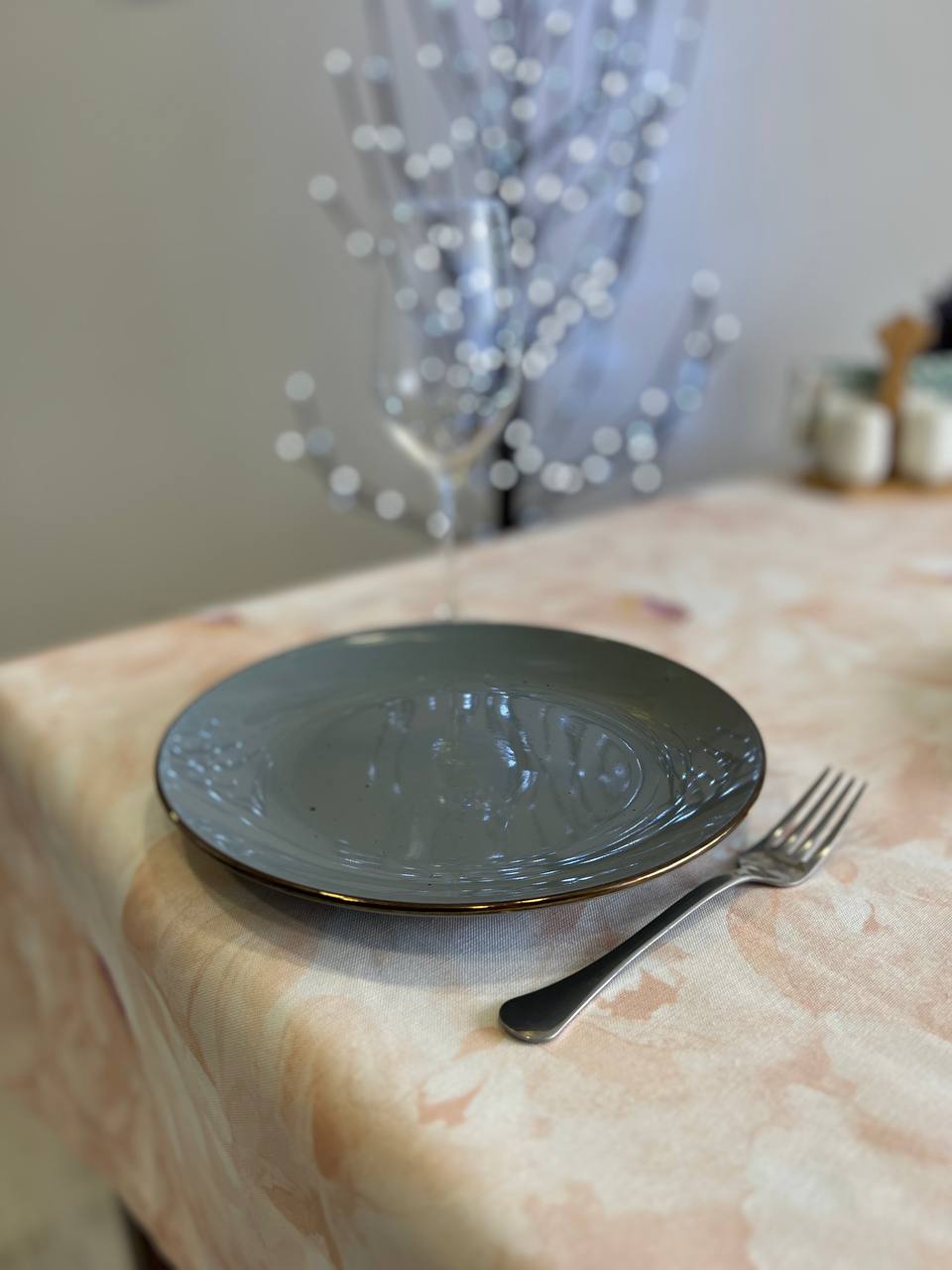 Linen waterproof tablecloth with Teflon, Geometry collection, luxury quality (custom or standard size)