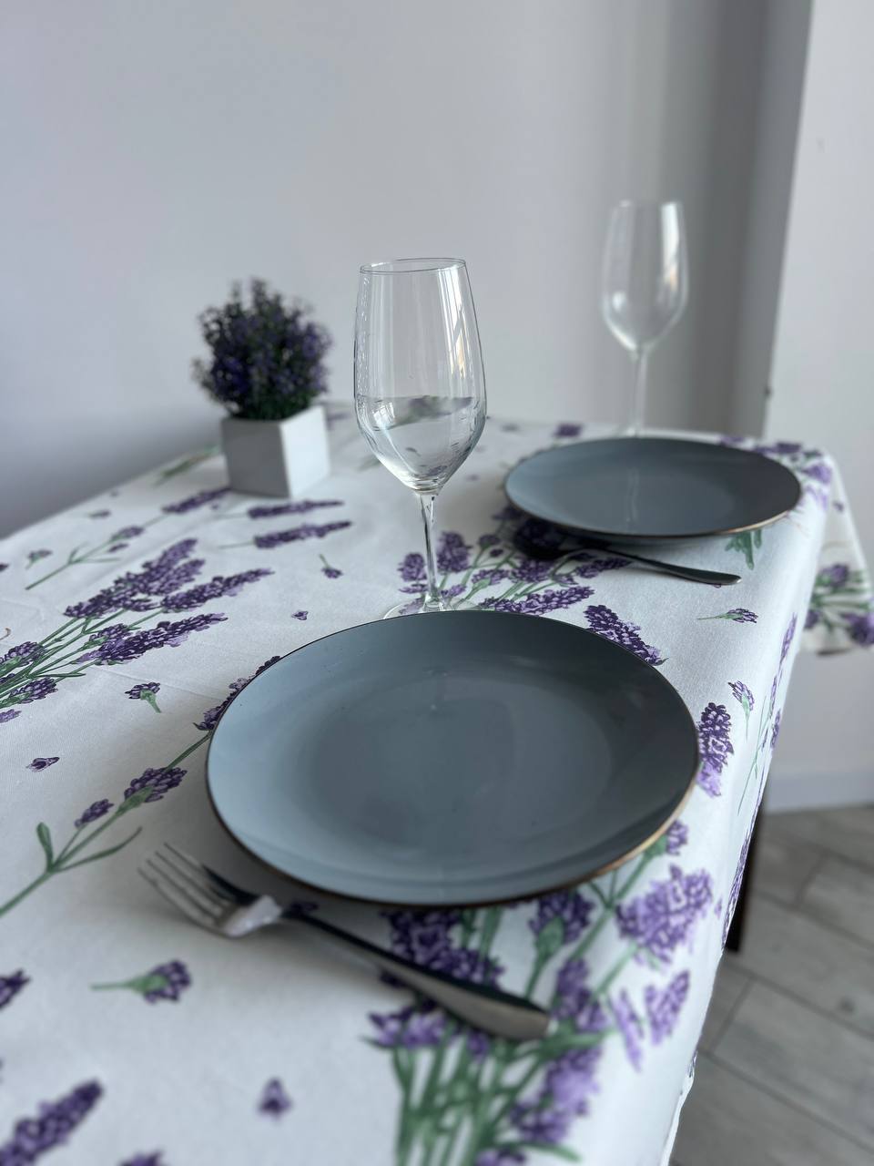 Linen waterproof tablecloth with Teflon, Geometry collection, luxury quality (custom or standard size)