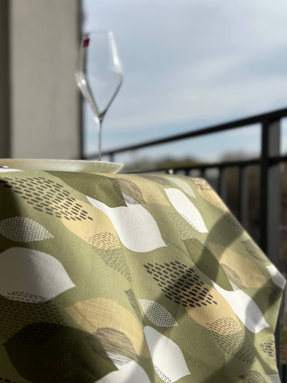 Linen waterproof tablecloth with Teflon, Geometry collection, luxury quality (custom or standard size)