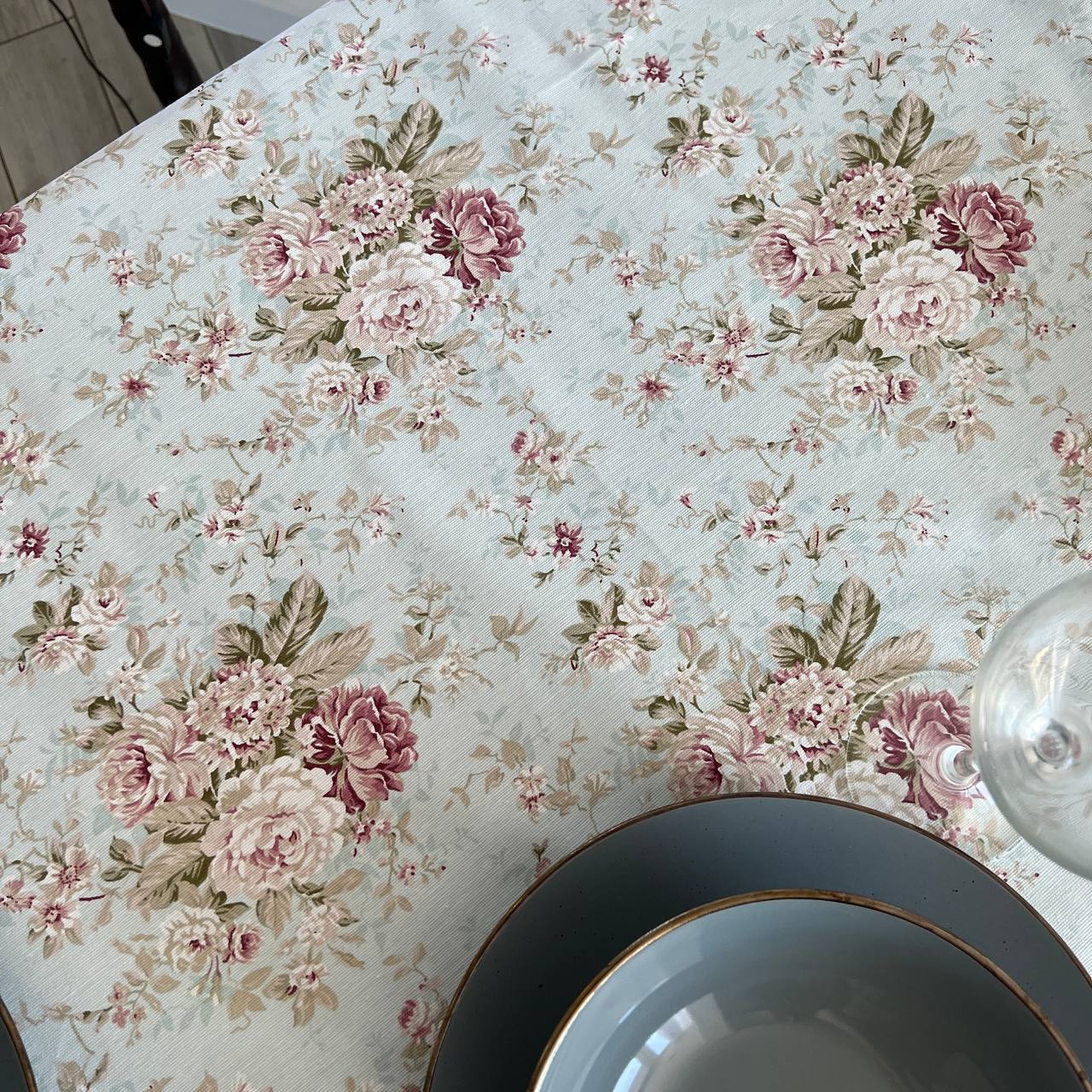 Linen waterproof tablecloth with Teflon, Geometry collection, luxury quality (custom or standard size)