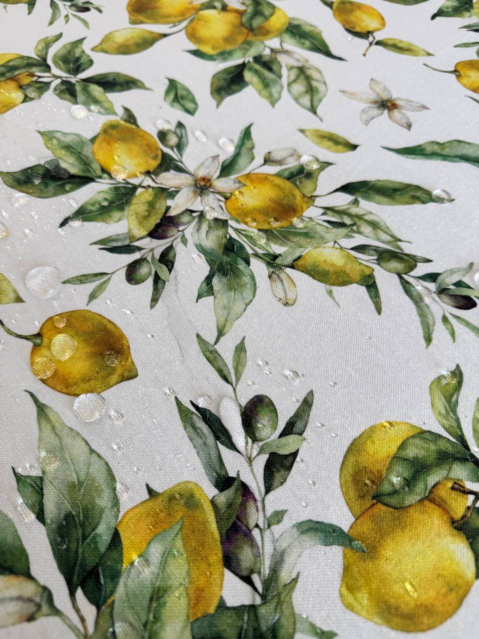 Linen waterproof tablecloth with Teflon, Geometry collection, luxury quality (custom or standard size)