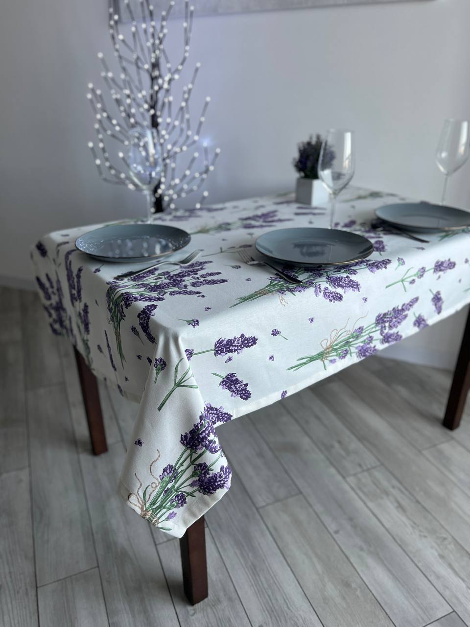 Linen waterproof tablecloth with Teflon, Geometry collection, luxury quality (custom or standard size)