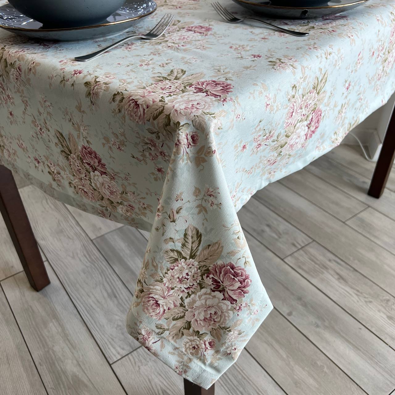 Linen waterproof tablecloth with Teflon, Geometry collection, luxury quality (custom or standard size)