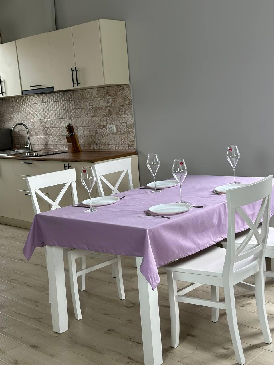 Linen waterproof tablecloth with Teflon, Geometry collection,  luxury quality (custom or standard size)