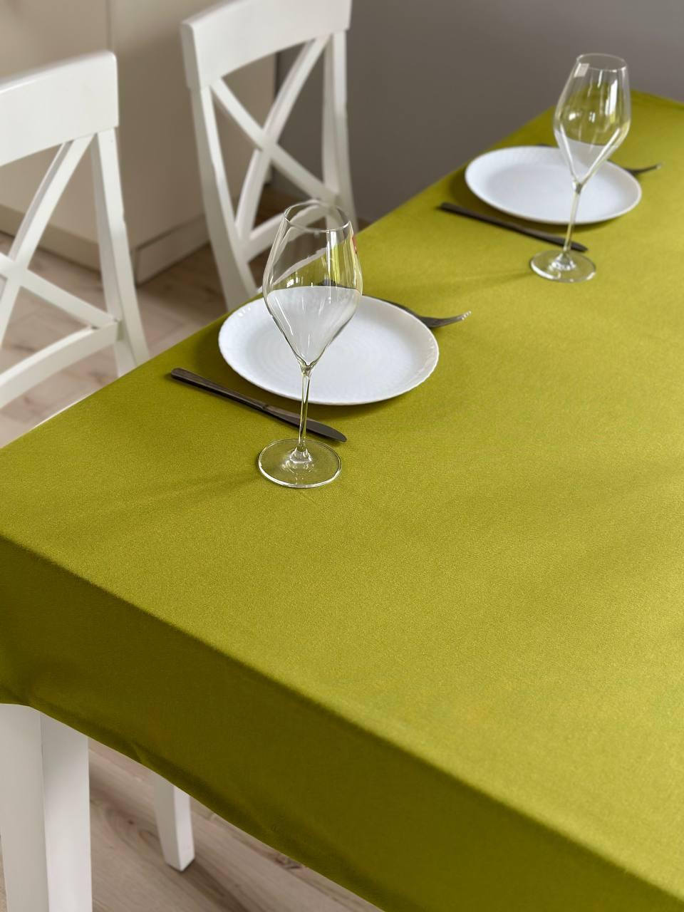 Linen waterproof tablecloth with Teflon, Geometry collection,  luxury quality (custom or standard size)