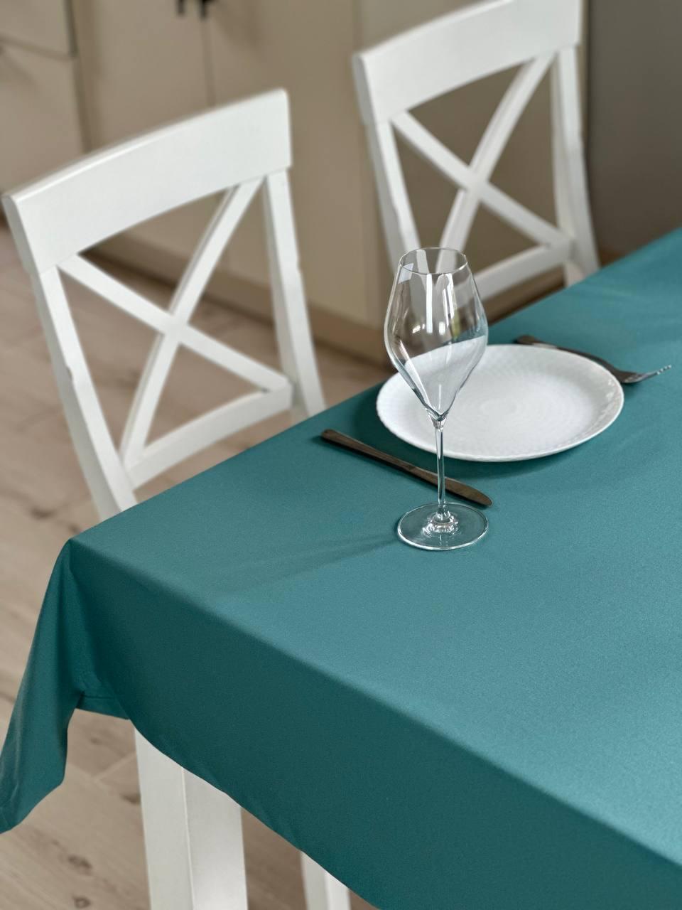 Linen waterproof tablecloth with Teflon, Geometry collection,  luxury quality (custom or standard size)
