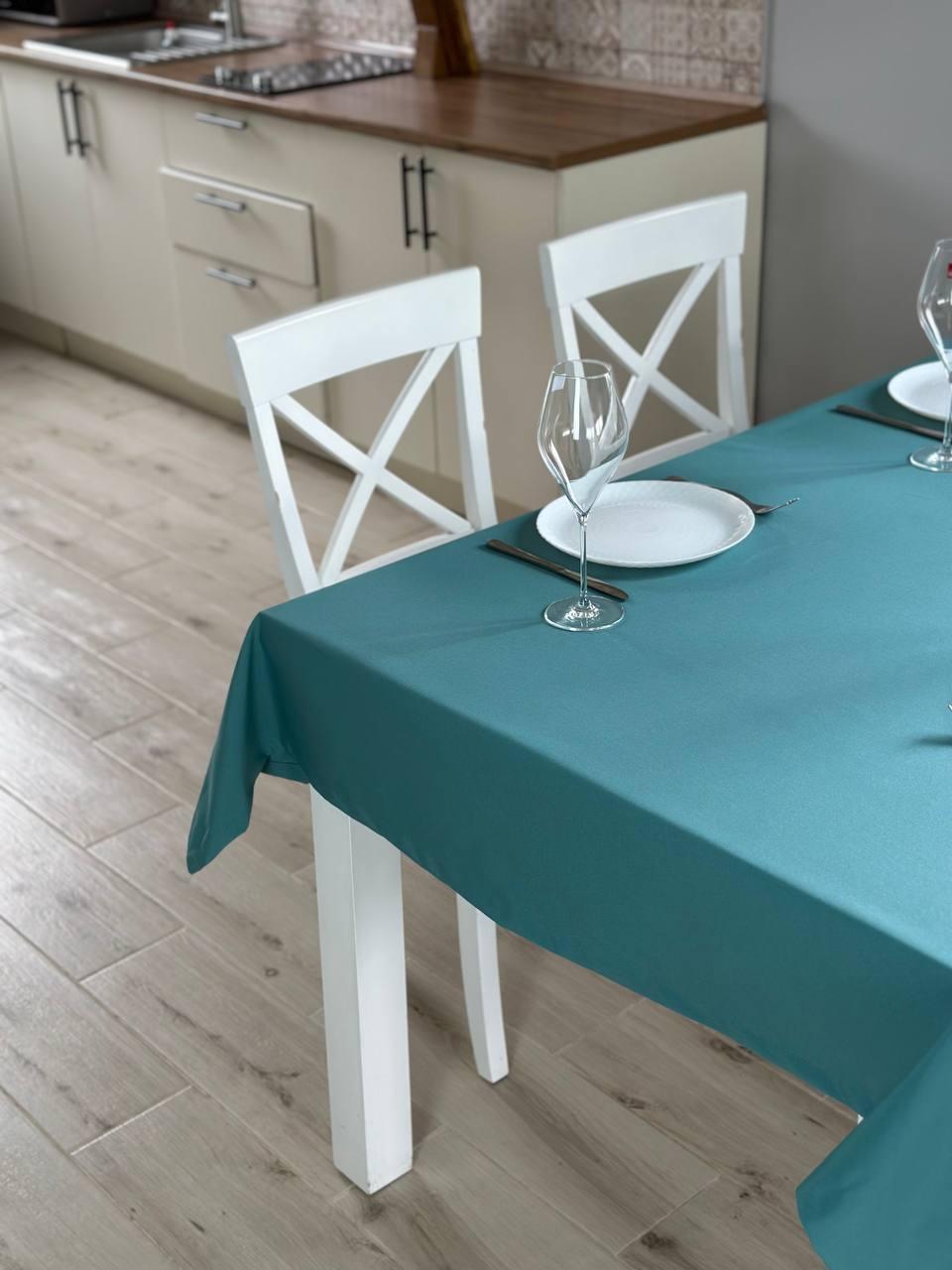 Linen waterproof tablecloth with Teflon, Geometry collection,  luxury quality (custom or standard size)