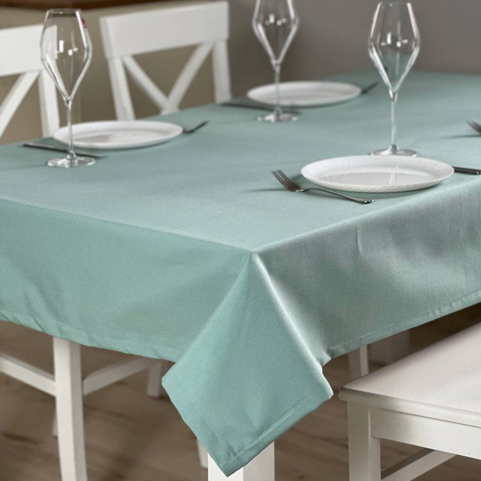 Linen waterproof tablecloth with Teflon, Geometry collection,  luxury quality (custom or standard size)