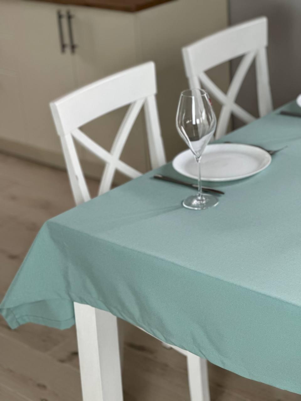 Linen waterproof tablecloth with Teflon, Geometry collection,  luxury quality (custom or standard size)