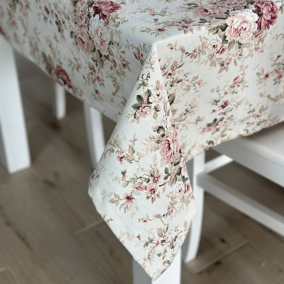 Linen waterproof tablecloth with Teflon, Geometry collection,  luxury quality (custom or standard size)