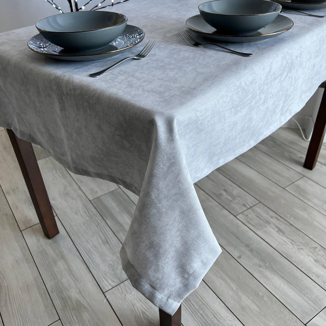 Linen waterproof tablecloth with Teflon, Geometry collection,  luxury quality (custom or standard size)