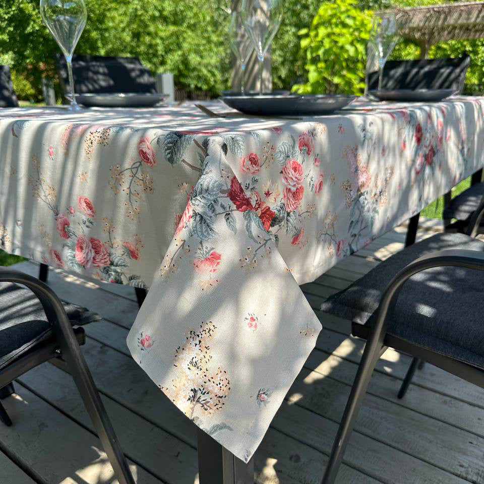 Linen waterproof tablecloth with Teflon, Geometry collection,  luxury quality (custom or standard size)