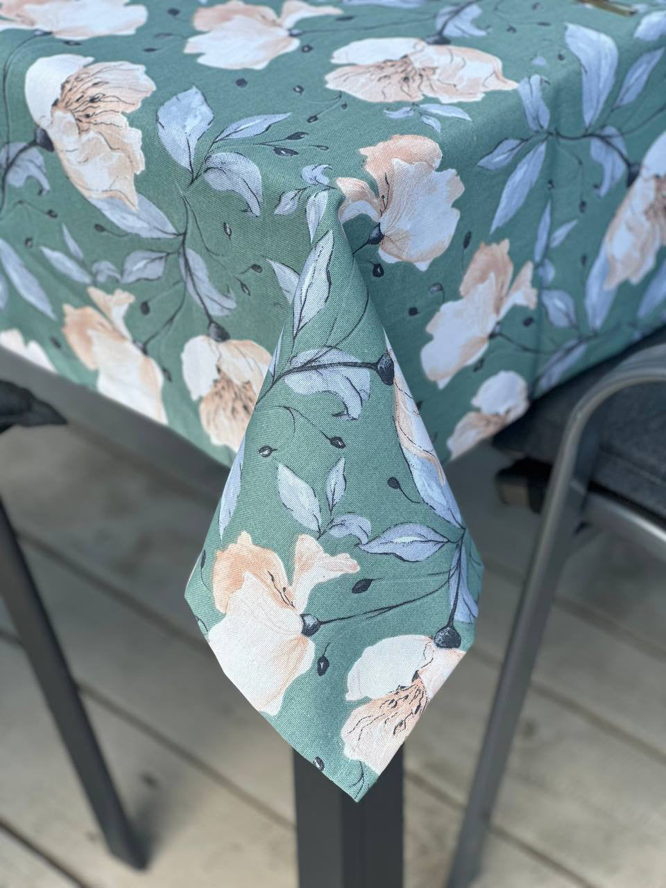 Linen waterproof tablecloth with Teflon, Geometry collection,  luxury quality (custom or standard size)
