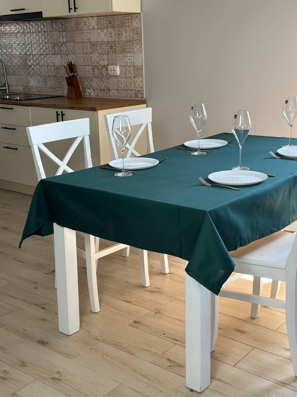 Linen waterproof tablecloth with Teflon, Geometry collection,  luxury quality (custom or standard size)