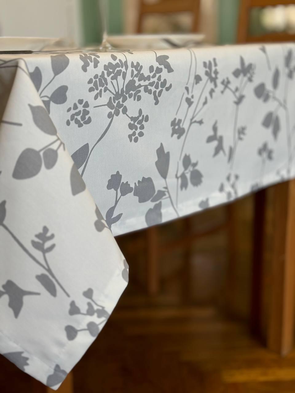 Linen waterproof tablecloth with Teflon, Geometry collection,  luxury quality (custom or standard size)