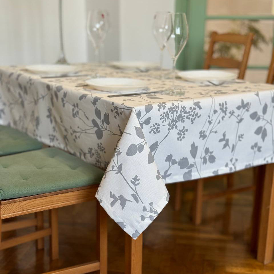 Linen waterproof tablecloth with Teflon, Geometry collection,  luxury quality (custom or standard size)