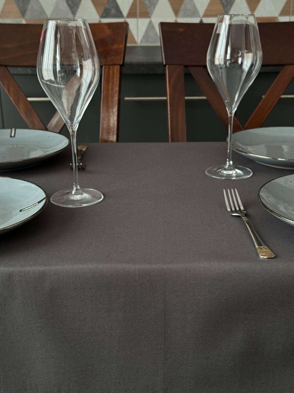Linen waterproof tablecloth with Teflon, Geometry collection,  luxury quality (custom or standard size)