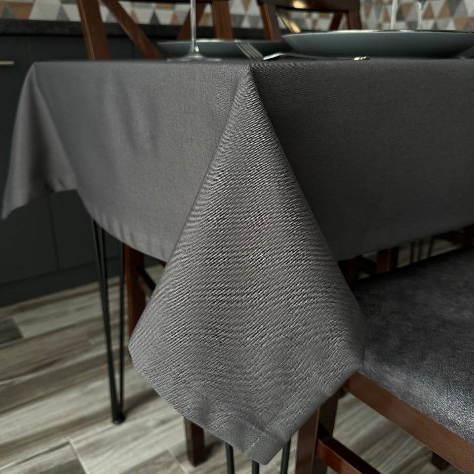 Linen waterproof tablecloth with Teflon, Geometry collection,  luxury quality (custom or standard size)