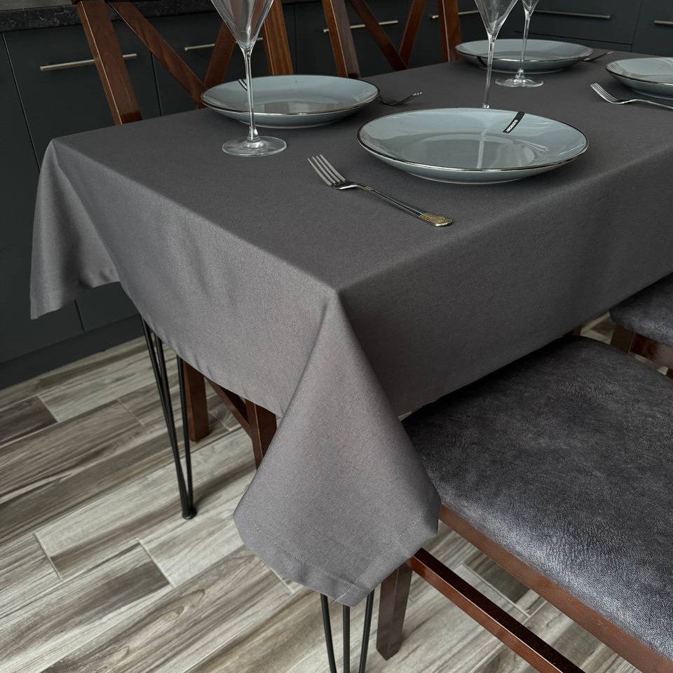 Linen waterproof tablecloth with Teflon, Geometry collection,  luxury quality (custom or standard size)