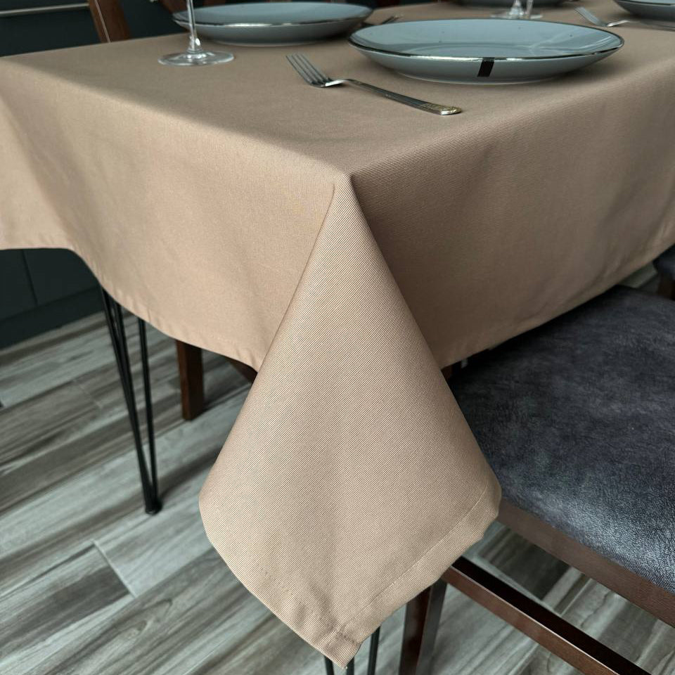 Linen waterproof tablecloth with Teflon, Geometry collection,  luxury quality (custom or standard size)
