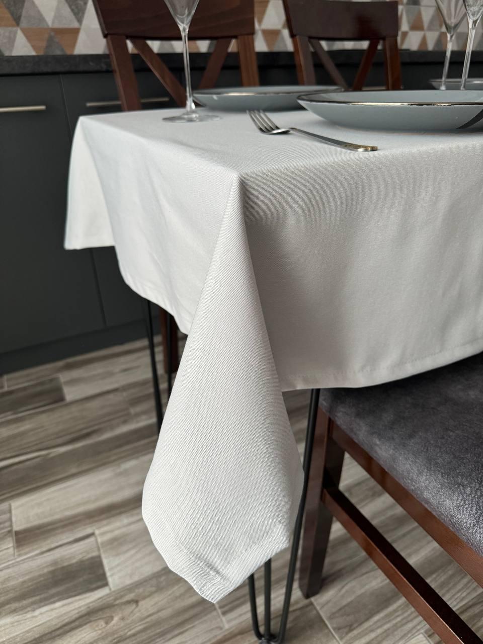 Linen waterproof tablecloth with Teflon, Geometry collection,  luxury quality (custom or standard size)