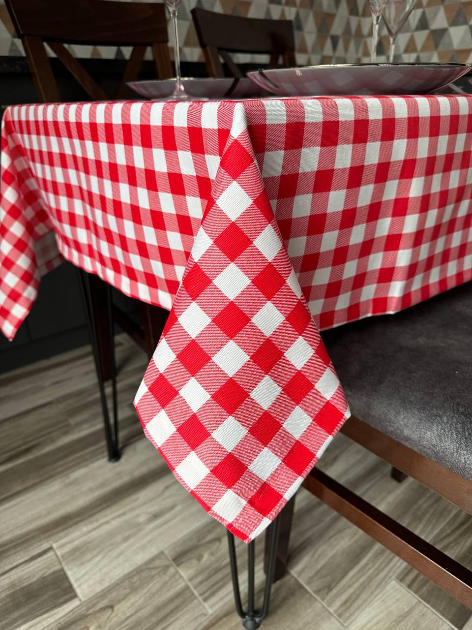 Linen waterproof tablecloth with Teflon, Geometry collection,  luxury quality (custom or standard size)