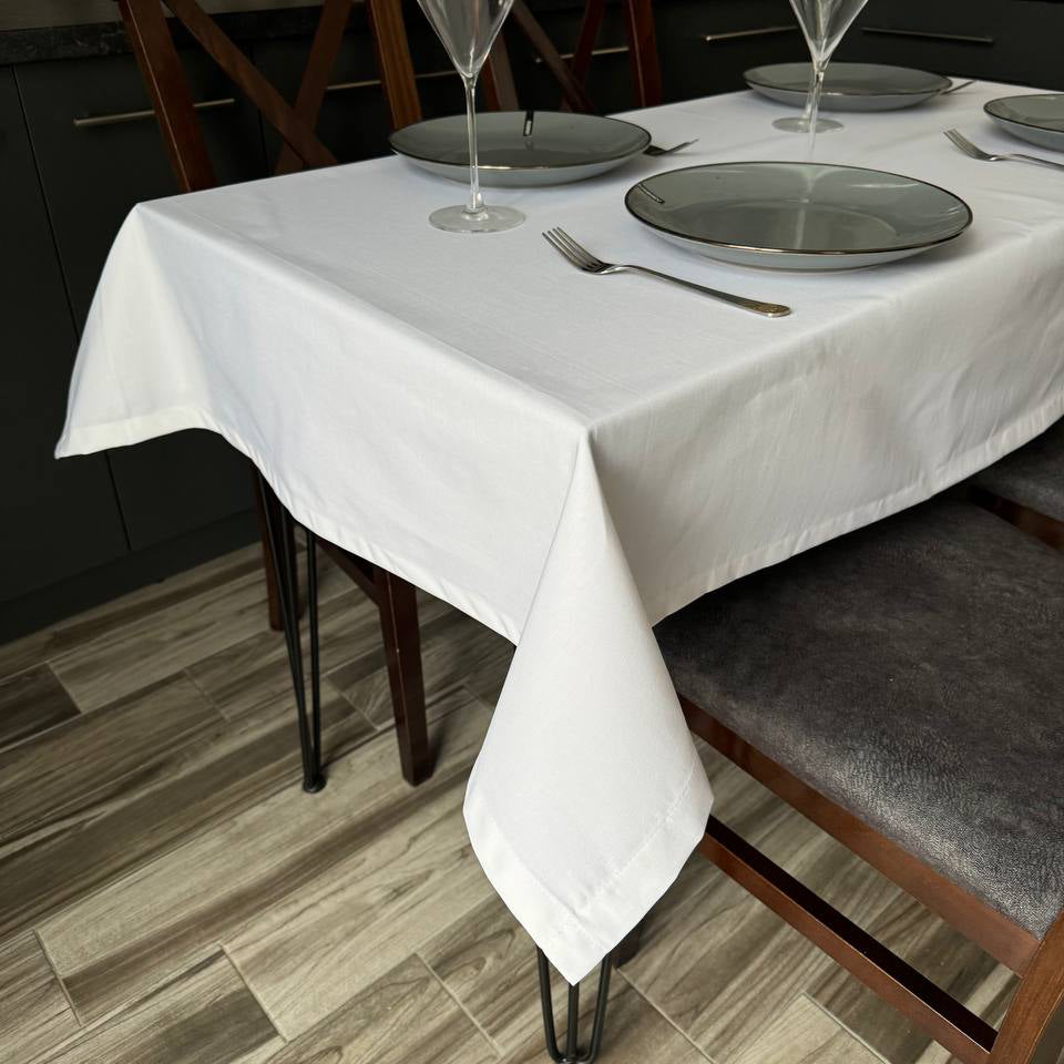 Linen waterproof tablecloth with Teflon, Geometry collection,  luxury quality (custom or standard size)