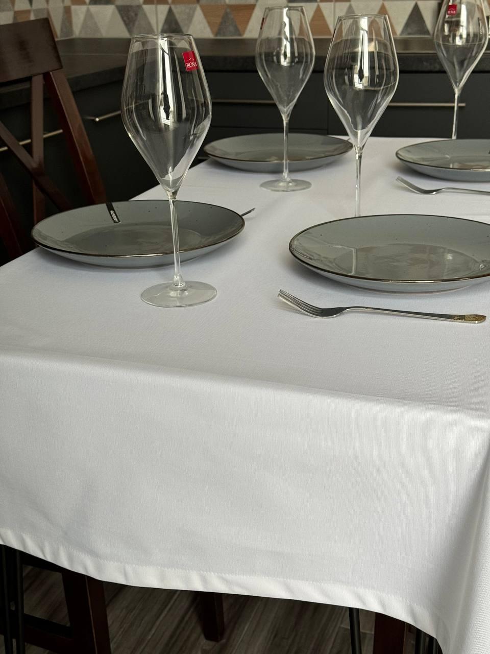 Linen waterproof tablecloth with Teflon, Geometry collection,  luxury quality (custom or standard size)
