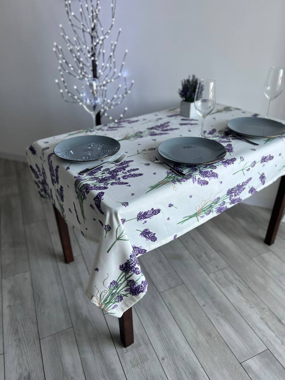 Linen waterproof tablecloth with Teflon, Geometry collection,  luxury quality (custom or standard size)